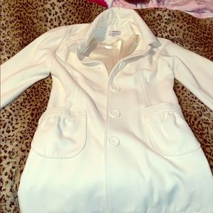 White coat. Trench style